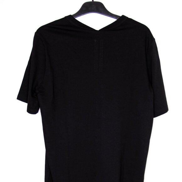 BNWT SS25 RICK OWENS "HOLLYWOOD" LEVEL T TSHIRT BLACK S & M - Picture 3 of 14
